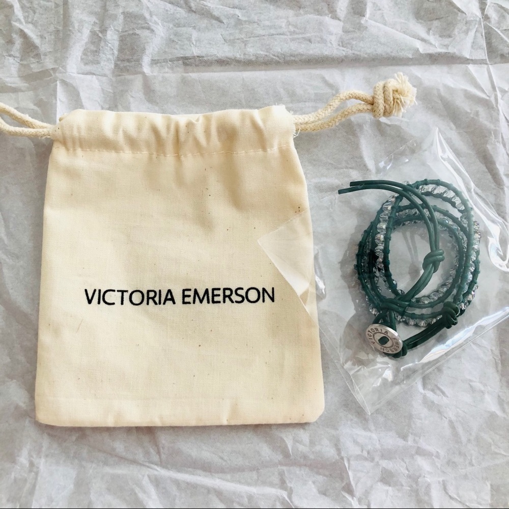 Clear Crystals on Forest Wrap Bracelet